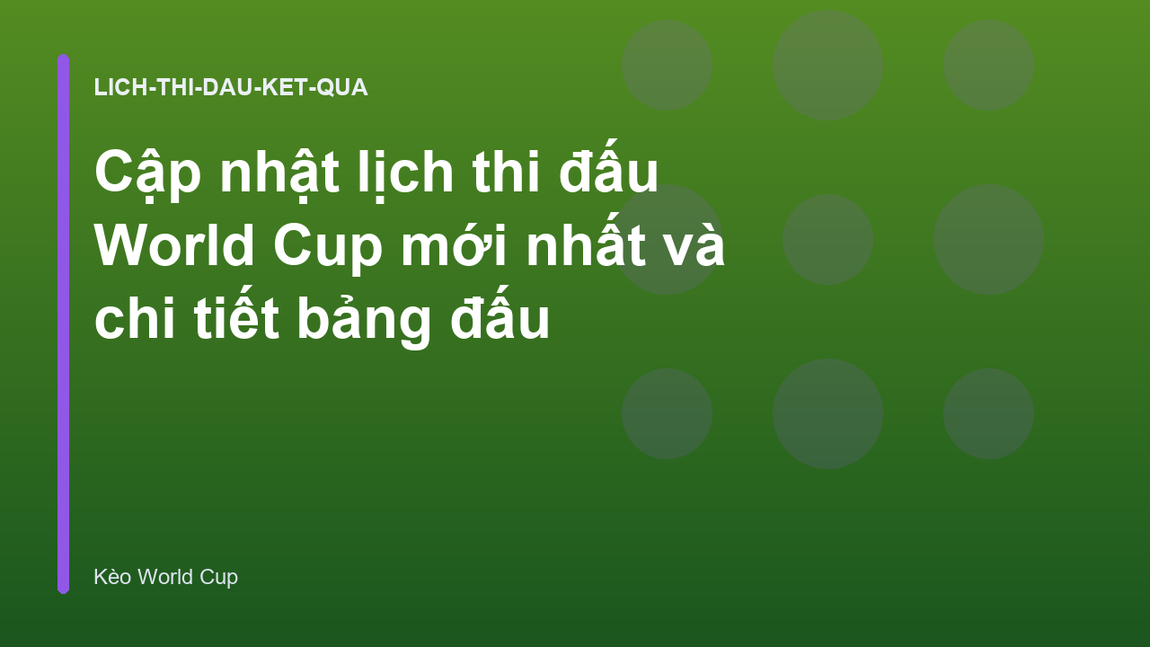 Read more about the article Cập nhật lịch thi đấu World Cup mới nhất và chi tiết bảng đấu